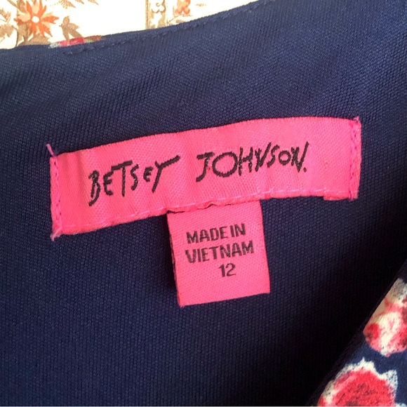 Betsey Johnson Floral Print Chiffon Fit & Flare Dress | 12 - Picture 6 of 7